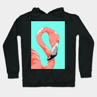 Flamingo Portrait Hoodie